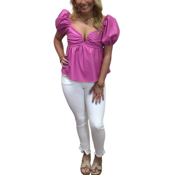 NEW BUDDYLOVE houston top in magenta - Picture 1 of 4